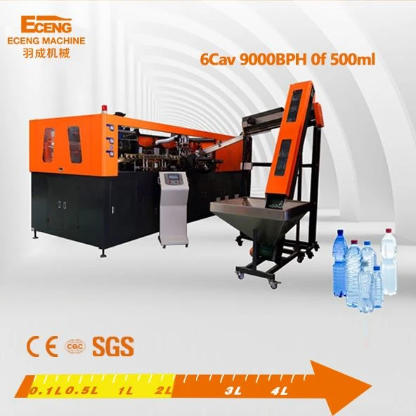 Q9000 6 Cavity PET Blowing Machine Fully Servo Motor 9000 Bottles Per Hour